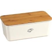 Broodtrommel met Bamboe Deksel - Rechthoekig - Bamboo - Melamine Brood...