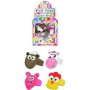 156 Stuks - Kinderringen - Boerderij Dieren - In Traktatiebox - Ring -...