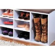 Schoenenkast met zitkussen | Schoenenkast met Bruin zit kussen | Schoe...