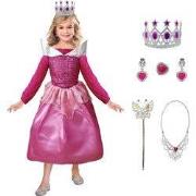 Allerion Prinsessenjurk Meisje Doornroosje - Verkleedkleren - Rood Pri...