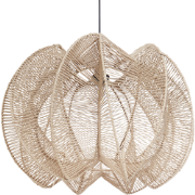 Beliani MANINGA - Hanglamp-Natuurlijk-Papier touw