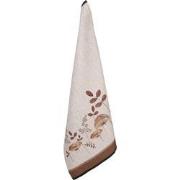 Clayre & Eef Theedoek 50x70 cm Beige Katoen Paddenstoelen Keukenhanddo...