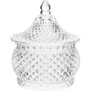 Clayre & Eef Voorraadpot Ø 8x10 cm Transparant Glas