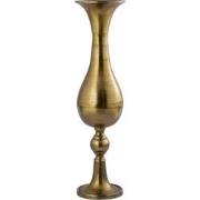 PTMD Orish Bloempot - 16x16x64 cm - Aluminium - Messing