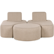 Beliani FABRO - Loungeset-Beige-Polyester