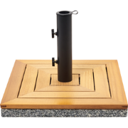 Beliani CECCANO - Accessoires voor parasols-Bruin-Berkenhout