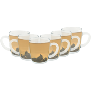 OTIX Theeglazen - met Oor - 6 stuks - Theetassen - 340ml - Glas - Capp...