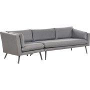 Beliani LORETELLO - Tuinsofa-Grijs-Polyester