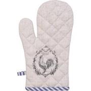 Clayre & Eef Ovenwant  18x30 cm Beige Katoen Haan Ovenhandschoen