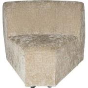 PTMD Lujo Sofa Cream Fiore Fabric Corner Piece