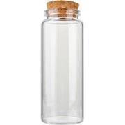Clayre & Eef Voorraadpot Ø 4x13 cm Transparant Glas