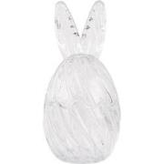 Clayre & Eef Glazen potje Ei Ø 9x17 cm Transparant Glas
