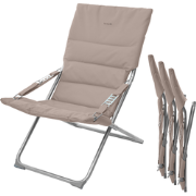 HESPERIDE HIXA Tuinstoelen - Verstelbaar - set van 4 - Opbvouwbaar - L...