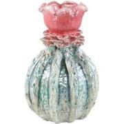 PTMD Vaas Tegain - 21x21x33 cm - Keramiek - Petrol