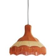 Light & Living - hanglamp - Mizia - oranje - textiel - E27 - 2986190