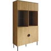 Meubella Vitrinekast Monor - Eiken - 107 cm