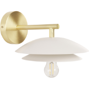 Beliani LASOLO - Muurlamp-Wit-Staal