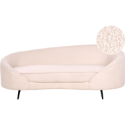 Beliani SAVAR - Driezitsbank-Beige-Bouclé