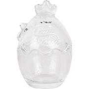 Clayre & Eef Glazen potje Kip Ø 6x9 cm Transparant Glas