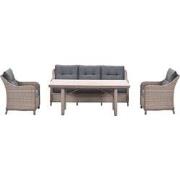 Garden Impressions Nova lounge dining set 4-delig stoel-bank - mystic ...