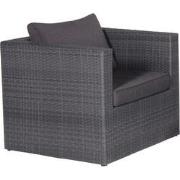Montana lounge fauteuil - earl grey - dark antraciet
