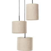 Beliani PARGUAZA - Hanglamp-Beige-Linnen