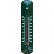 Muurthermometer metaal groen 30x6,5x1 cm