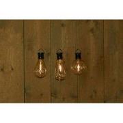 SOLAR RETRO FILAMENT LAMP ZWART 3ASST/DISPLAY