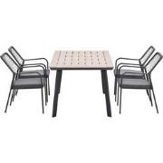 Garden Impressions Ross tuinset 5-delig mosgroen - Penedo tuintafel 16...