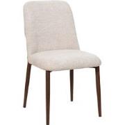 Eetkamerstoel Beige Stof - Zithoogte 49cm - Sophie - Set van 2