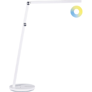 Beliani DORADO - Bureaulamp-Wit-Synthetisch materiaal