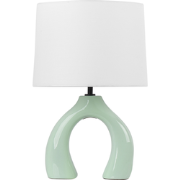 Beliani ABBIE - Tafellamp-Groen-Keramiek