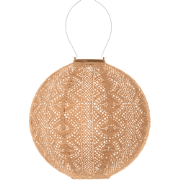 LUMIZ Solar Lampion Lace Rond - 30 cm - Abrikoos
