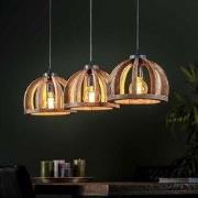Hanglamp Mangohout Madri 3-lichts