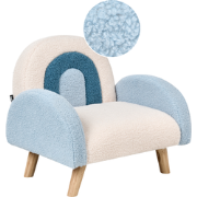 Beliani OMBO - Kinderstoel-Blauw-Bouclé