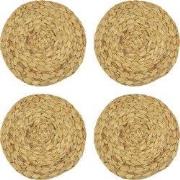 Krumble Placemat geweven rond - 30 cm - set van 4