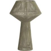 Light & Living - tafellamp - Fugia - groen - textiel - schemerlamp - E...