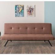 3-Zits Slaapbank Zoly Bruin Stof - 180 cm - Zonder armleuningen - Geca...