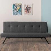3-Zits Slaapbank Zoly Antraciet Stof - 180 cm - Zonder armleuningen - ...