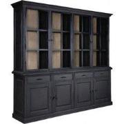 Corlay Vitrinekast Metaal met 2x4 Deuren en 4 Laden – Ashford & Co