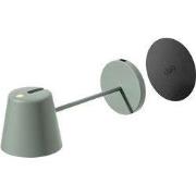 Silwy x Sompex | Tafellamp PORTOFINO | olijf groen | oplaadbare tafell...