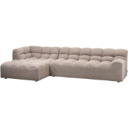 WOOOD Allure Chaise Longue Bank - Stof - Bruin Melange-79x324x165