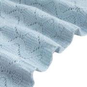 Amelie Home - Diamond Pointelle Gebreide Deken - Lichtblauw - 130x150 ...