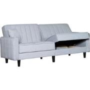 Springcrest® Sofabed Lisboa - Zilver - 214x85x90 cm