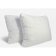 Katoenen Box Kussen Wit met Satijnstreep, 2-pack- Zydante Swisstech - ...