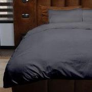 Zydante® Dekbedovertrek Emboss Geometric 240x220 cm - Anthracite - met...