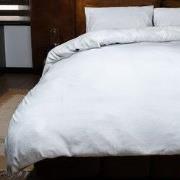 Zydante® Dekbedovertrek Emboss Crocodile 240x220 cm - Wit - met 2 Kuss...