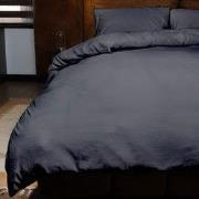 Zydante® Dekbedovertrek Emboss Crocodile 200x220 cm - Anthracite - met...