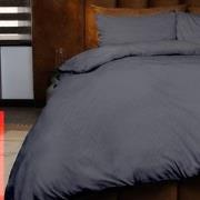Emboss Dekbedovertrekset Zebra - Antraciet - 140x220 + 1*60x70 cm