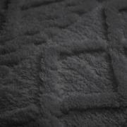 Dekbedovertrekset Jacquard Teddy Antraciet - 240x200/220+2*60x70 cm